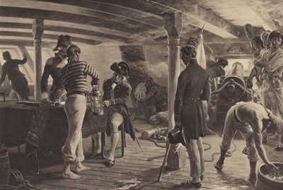 Nelson en la Batalla de Copenhague de Thomas after Davidson